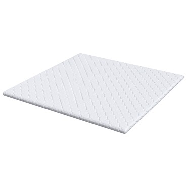 vidaXL Κουβέρτα Καρύδας Λευκό 180 x 200 cm Ζακάρ ύφασμα