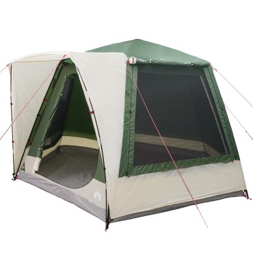 vidaXL Σκηνή Camping Καταφύγιο Πράσινο 420 x 420 x 227 εκ Πολυεστέρας