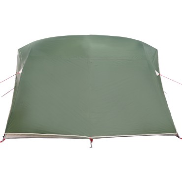vidaXL Σκηνή Camping με στέγη Πράσινο 275 x 230 x 140 εκ. ταφτάς