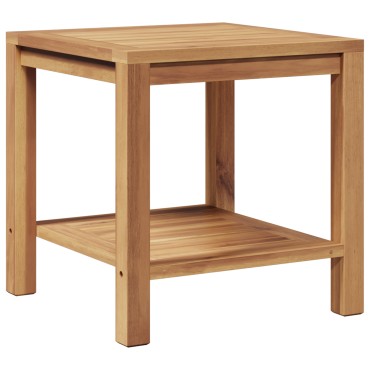 vidaXL Τραπεζάκι σαλονιού Καφέ 45x45x45cm Μασίφ ξύλο teak 1 τεμ.