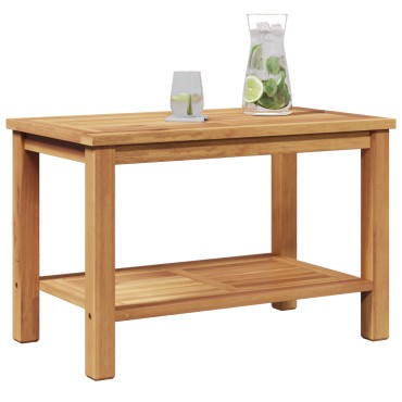 vidaXL Τραπεζάκι σαλονιού Καφέ 70x40x45cm Στερεό Ξύλο Τίκ 1 τεμ.