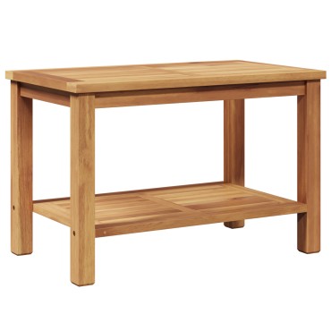 vidaXL Τραπεζάκι σαλονιού Καφέ 70x40x45cm Στερεό Ξύλο Τίκ 1 τεμ.