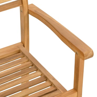 vidaXL Καρέκλα 4 τεμ. Καφέ Στερεό Ξύλο Τίκ 56x55x90,5cm