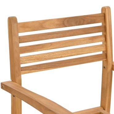 vidaXL Καρέκλα 4 τεμ. Καφέ Στερεό Ξύλο Τίκ 56x55x90,5cm