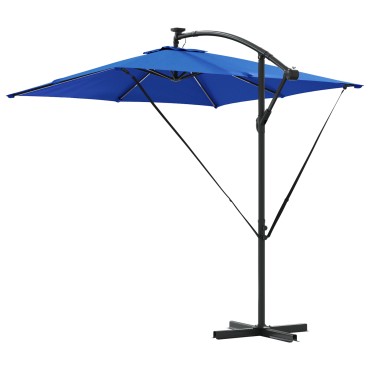 vidaXL Ομπρέλα ηλίου 249 x 249 x 250 εκ. Πολυεστέρας και Αλουμίνιο