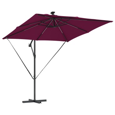 vidaXL Ομπρέλα ηλίου Βεραμάν Κόκκινο 249 x 249 x 250 εκ.