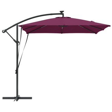 vidaXL Ομπρέλα ηλίου Βεραμάν Κόκκινο 249 x 249 x 250 εκ.