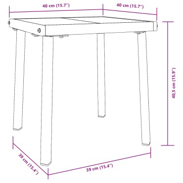 vidaXL Ξαπλώστρα 2 τεμ. Μαύρο συνθετικό ρατάν 40x40x40,5cm
