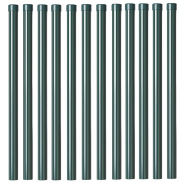 vidaXL Στύλος Περιφράξεων 12 τμχ. Πράσινο 3,2x3,2x60cm