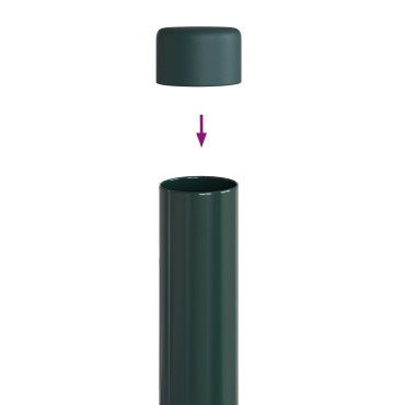 vidaXL Στύλος Περιφράξεων 12 τμχ. Πράσινο 3,2x3,2x120cm