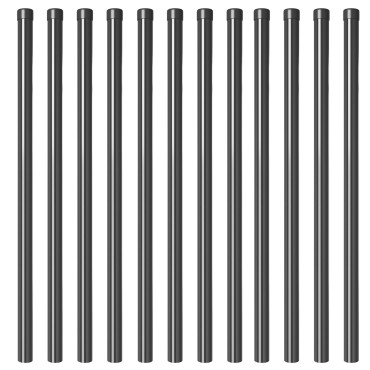 vidaXL Στύλος Περιφράξεων 12 τμχ. Γκρι 3,2x3,2x120cm