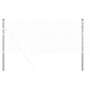 vidaXL Στύλος Περιφράξεων 12 τμχ. Ασημί 3,2x3,2x90cm