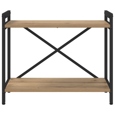 vidaXL Ράφι Βιβλίων 60x30x50cm Επεξεργασμένο Ξύλο Artisan Oak 1 τεμ.
