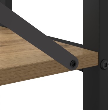 vidaXL Ράφι Βιβλίων 60x30x50cm Επεξεργασμένο Ξύλο Artisan Oak 1 τεμ.