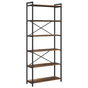 vidaXL Ράφι Βιβλίων 80x30x189,5cm Επεξεργασμένο Ξύλο Παλαιό ξύλο 1 τεμ.