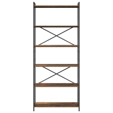 vidaXL Ράφι Βιβλίων 80x30x189,5cm Επεξεργασμένο Ξύλο Παλαιό ξύλο 1 τεμ.