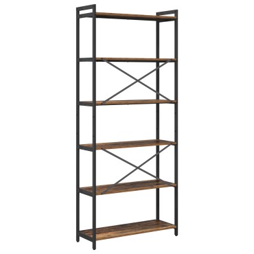 vidaXL Ράφι Βιβλίων 80x30x189,5cm Επεξεργασμένο Ξύλο Παλαιό ξύλο 1 τεμ.