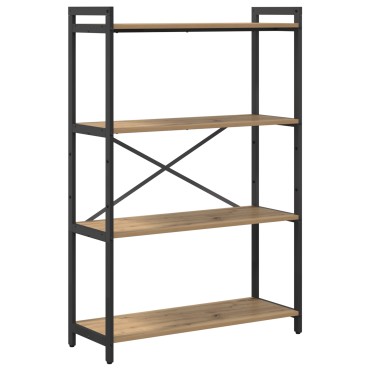 vidaXL Ράφι Βιβλίων 80x30x120cm Επεξεργασμένο Ξύλο Artisan Oak 1 τεμ.