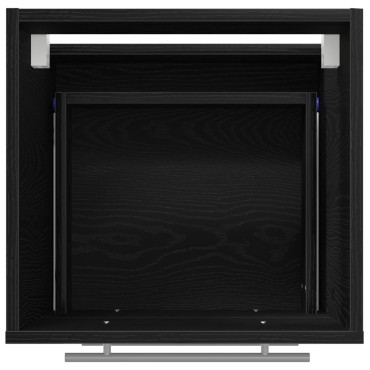 vidaXL Σετ Επίπλων Μπάνιου με συρτάρι Μαύρο 41x38,5x48cm