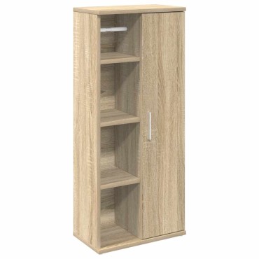 vidaXL Ντουλάπι μπάνιου με θήκη για ρολά Δρυς sonoma 39x22x90cm