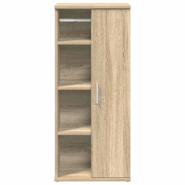 vidaXL Ντουλάπι μπάνιου με θήκη για ρολά Δρυς sonoma 39x22x90cm