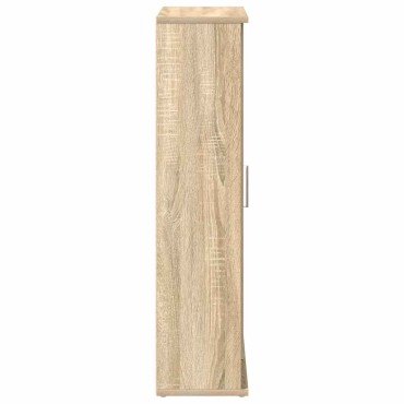 vidaXL Ντουλάπι μπάνιου με θήκη για ρολά Δρυς sonoma 39x22x90cm