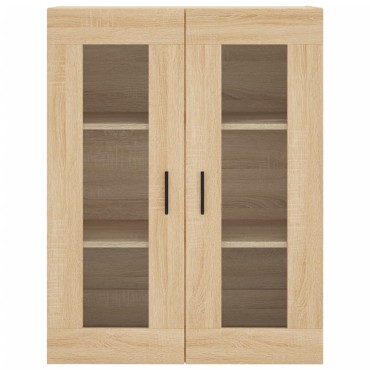 vidaXL Ντουλάπι Sonoma δρυς 69,5x34x180cm από Επεξεργασμένο Ξύλο 1 τεμ.