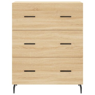vidaXL Ντουλάπι Sonoma δρυς 69,5x34x180cm από Επεξεργασμένο Ξύλο 1 τεμ.