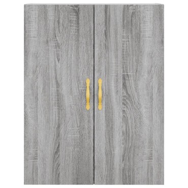 vidaXL Ντουλάπι Γκρι Sonoma 69,5x34x180cm Επεξεργασμένο Ξύλο 1 τεμ.