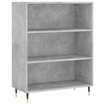 vidaXL Ντουλάπι Γκρι Σκυροδέματος 69,5x34x180cm Επεξεργασμένο Ξύλο 1 τεμ.