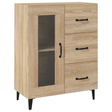 vidaXL Ντουλάπι Sonoma Δρυς 69,5x34x90cm από Επεξεργασμένο Ξύλο 1 τεμ.