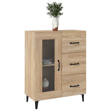 vidaXL Ντουλάπι Sonoma Δρυς 69,5x34x90cm από Επεξεργασμένο Ξύλο 1 τεμ.
