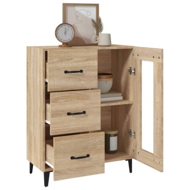 vidaXL Ντουλάπι Sonoma Δρυς 69,5x34x90cm από Επεξεργασμένο Ξύλο 1 τεμ.