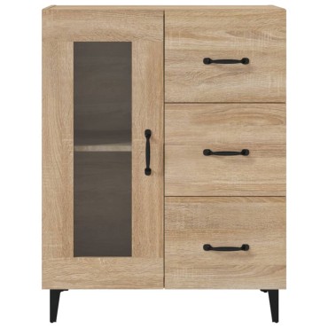 vidaXL Ντουλάπι Sonoma Δρυς 69,5x34x90cm από Επεξεργασμένο Ξύλο 1 τεμ.