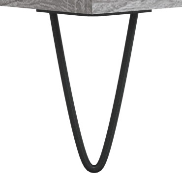 vidaXL Ντουλάπι Γκρι Sonoma 69,5x34x180cm Επεξεργασμένο Ξύλο 1 τεμ.
