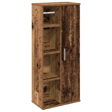 vidaXL Ντουλάπι μπάνιου με θήκη για ρολά 39x22x90cm