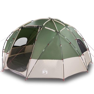 vidaXL Θόλος Τέντα με στέγη Πράσινο 475 x 475 x 235 εκ. ταφτάς