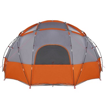 vidaXL Θόλος Τέντα Γκρι και Πορτοκαλί 475 x 475 x 235 εκ. ταφτάς
