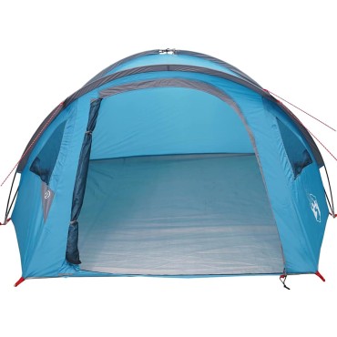 vidaXL Θόλος Τέντα 4 άτομο 308 x 268 x 130 εκ. Αδιάβροχο Μπλε ταφτάς