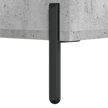 vidaXL Ντουλάπι Γκρι Σκυροδέματος 34,5x34x180cm Επεξεργασμένο Ξύλο 1 τεμ.