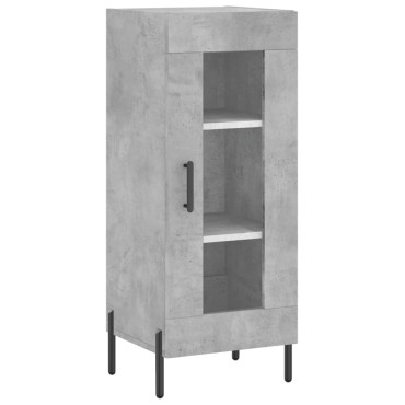 vidaXL Ντουλάπι Γκρι Σκυροδέματος 34,5x34x180cm Επεξεργασμένο Ξύλο 1 τεμ.