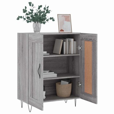 vidaXL Ντουλάπι Γκρι Sonoma 69,5x34x90cm από Επεξεργασμένο Ξύλο 1 τεμ.