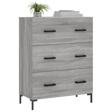vidaXL Ντουλάπι Γκρι Sonoma 69,5x34x90cm από Επεξεργασμένο Ξύλο 1 τεμ.