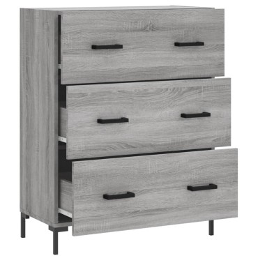 vidaXL Ντουλάπι Γκρι Sonoma 69,5x34x90cm από Επεξεργασμένο Ξύλο 1 τεμ.