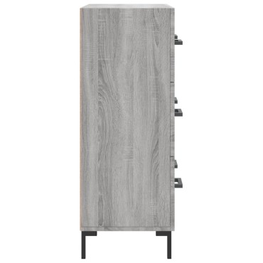 vidaXL Ντουλάπι Γκρι Sonoma 69,5x34x90cm από Επεξεργασμένο Ξύλο 1 τεμ.