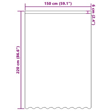 vidaXL Κουρτίνα Δαντέλας με κουρτίνες Λευκό 220x150cm Πολυεστέρας