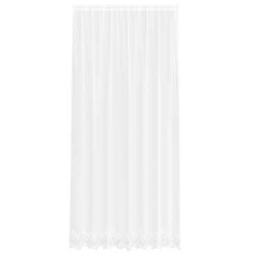 vidaXL Κουρτίνα Δαντέλας με κουρτίνες Λευκό 280x200cm Πολυεστέρας