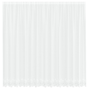 vidaXL Κουρτίνα Δαντέλας με κουρτίνες Λευκό 245x400cm Πολυεστέρας