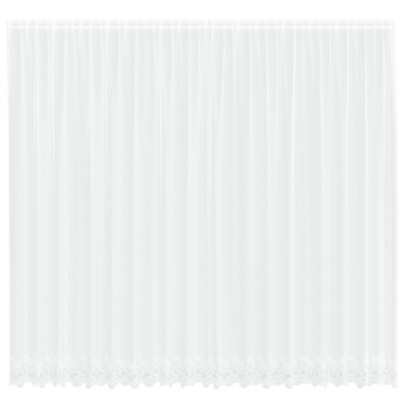 vidaXL Κουρτίνα Δαντέλας με κουρτίνες Λευκό 280x500cm Πολυεστέρας