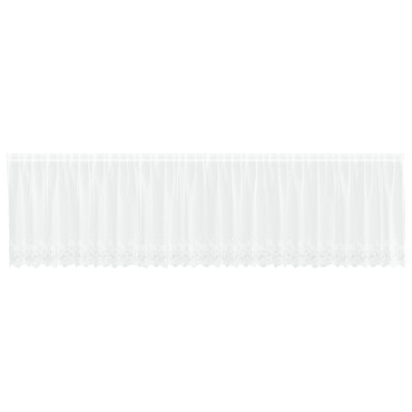 vidaXL Κουρτίνα Δαντέλας Λευκό 100x600cm Πολυεστέρας